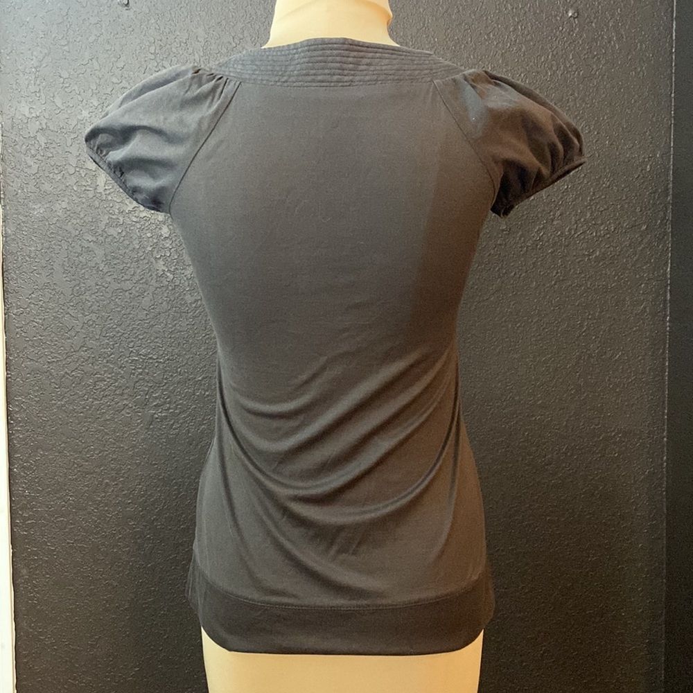 Zara Basic Collection Brown Seamed Square Neck St… - image 5